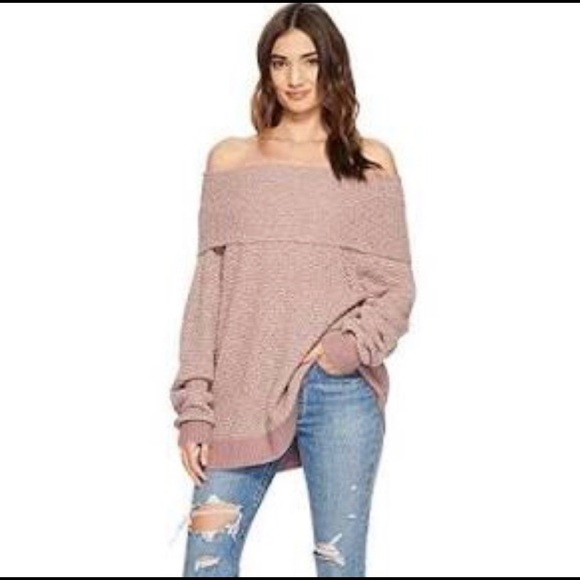 Free People By Your Side Sweater in Mauve - Picture 3 of 13